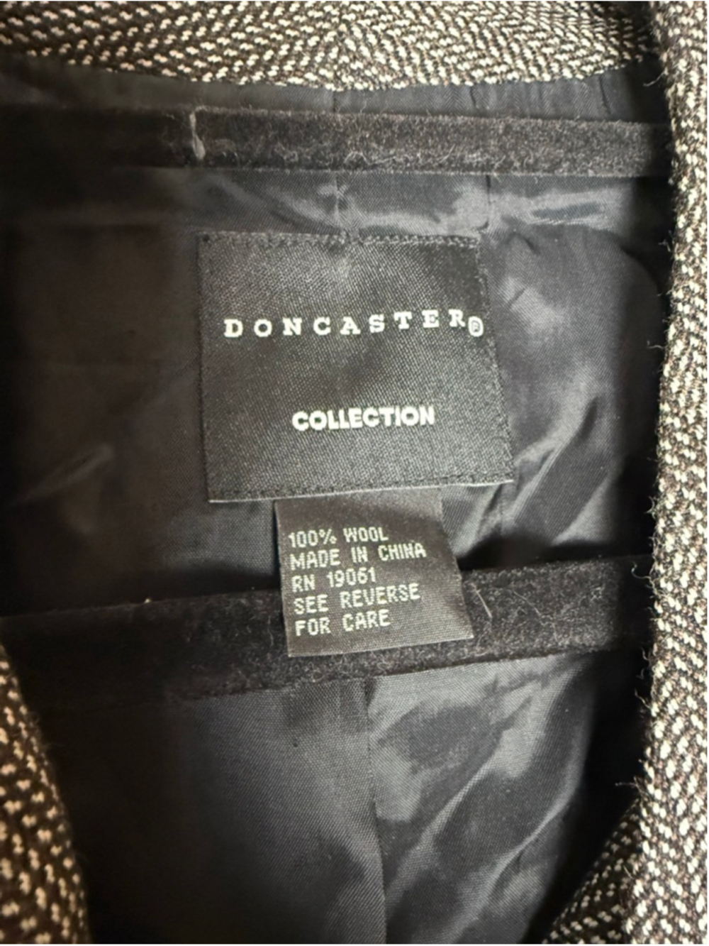 Doncaster Collection 100% Wool Textured Blazer Jacket Women’s Size 6 - Picture 9 of 9